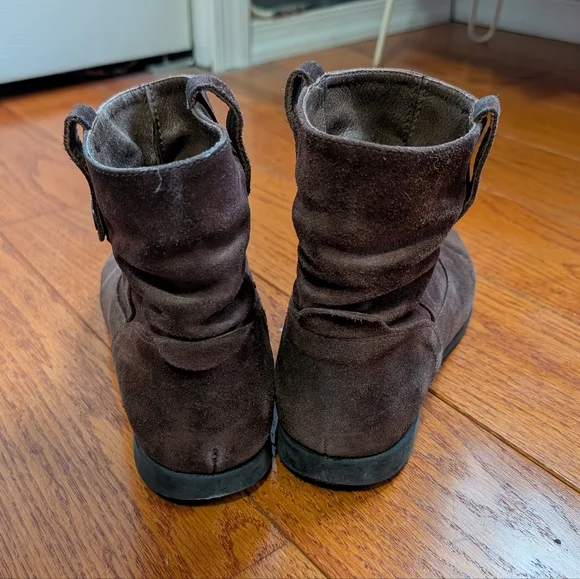 Birkenstock Sarnia Slouch Ankle Boot Brown Leather 38/W7 - Picture 4 of 6